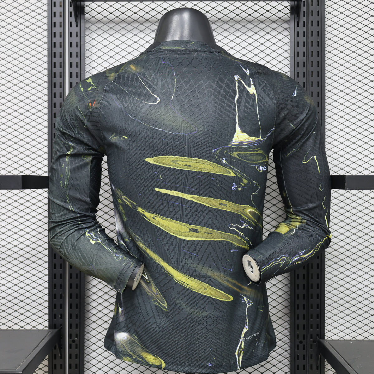 Player Version 26/27 Paris Saint-Germain Fourth Black & Gold/Green Lava Print Long Sleeve Special Edition Shirt