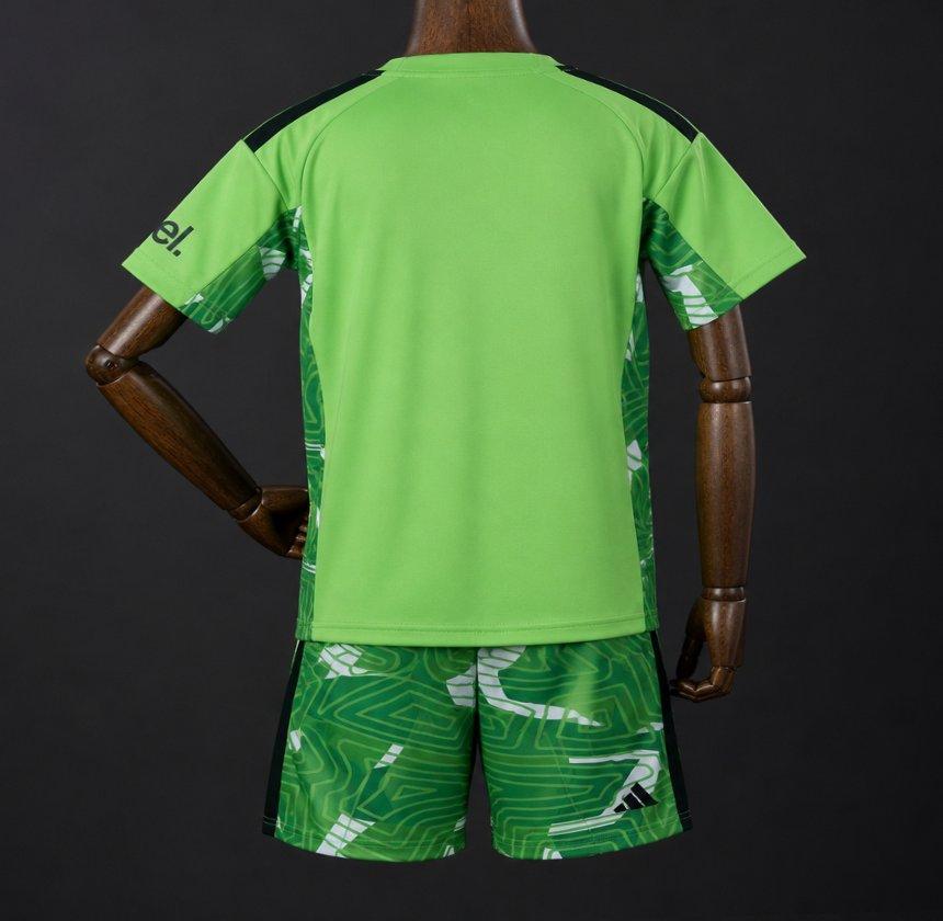 26/27 Kids Arsenal Goalkeeper Neon Green/Dark Green Shirt