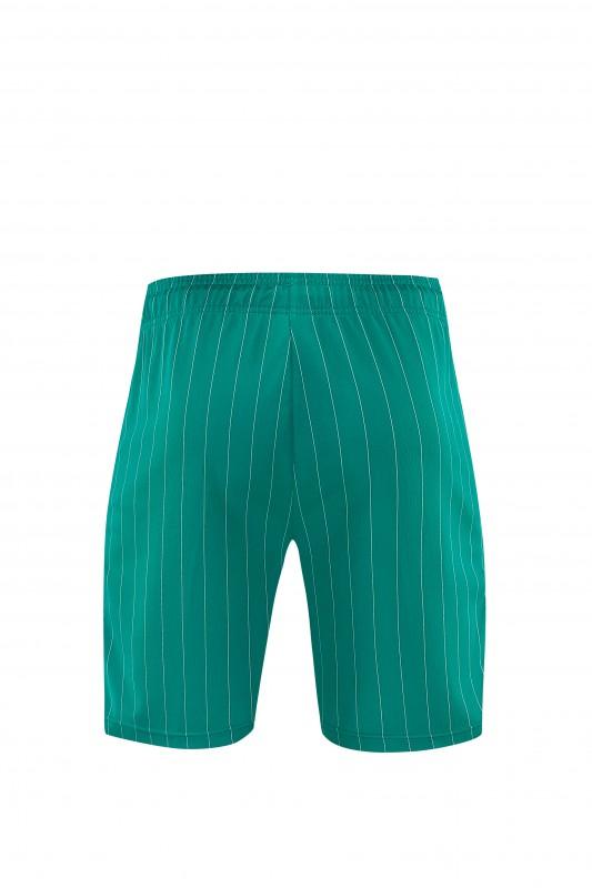 26/27 Liverpool   Green Pinstripe  Short Sleeve+Soccer Shorts