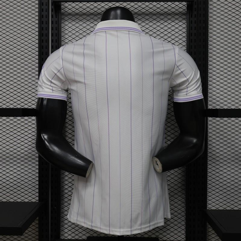 Player Version 26/27 Real Madrid Home White with Purple Pinstripe Shirt