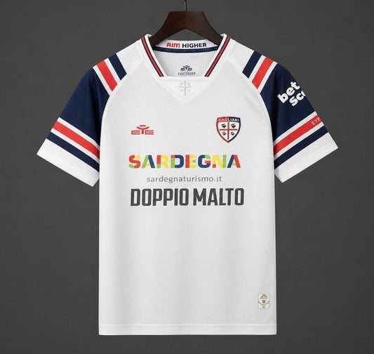 26/27 Cagliari Calcio Away White Shirt