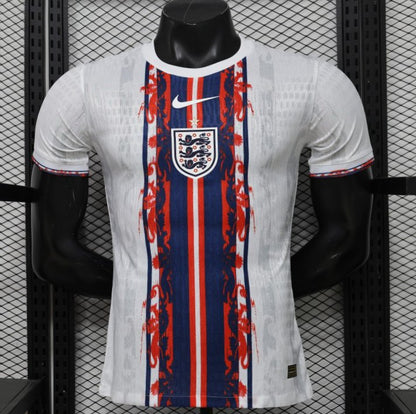 Player Version 2026 England White Blue Red Lion Totem Special Edition Shirt