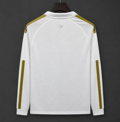 26/27 Sport Club Internacional White with Gold Stripes Long Sleeve Training Shirt