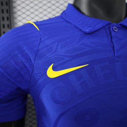 layer Version 26/27 Chelsea FC Royal Blue Polo Collar Home Shirt