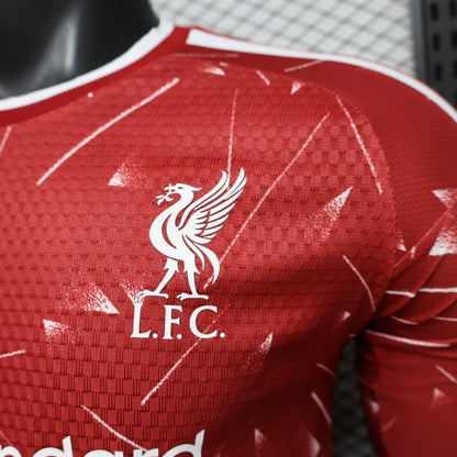 Player Version 26/27 Liverpool Red Lightning Fragment Long Sleeve Home Shirt