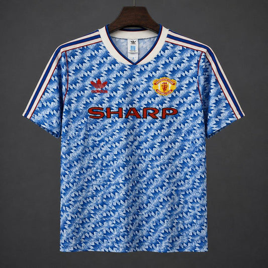 26/27 Adidas Originals Manchester United 1990-92 Remake Vintage Away Football Shirt