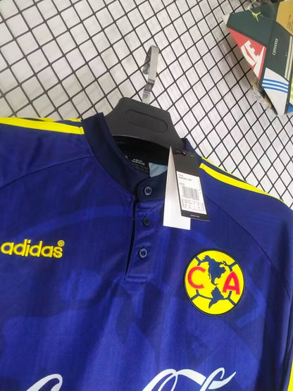 Retro 97/98 Club America Away Blue Long Sleeve Shirt