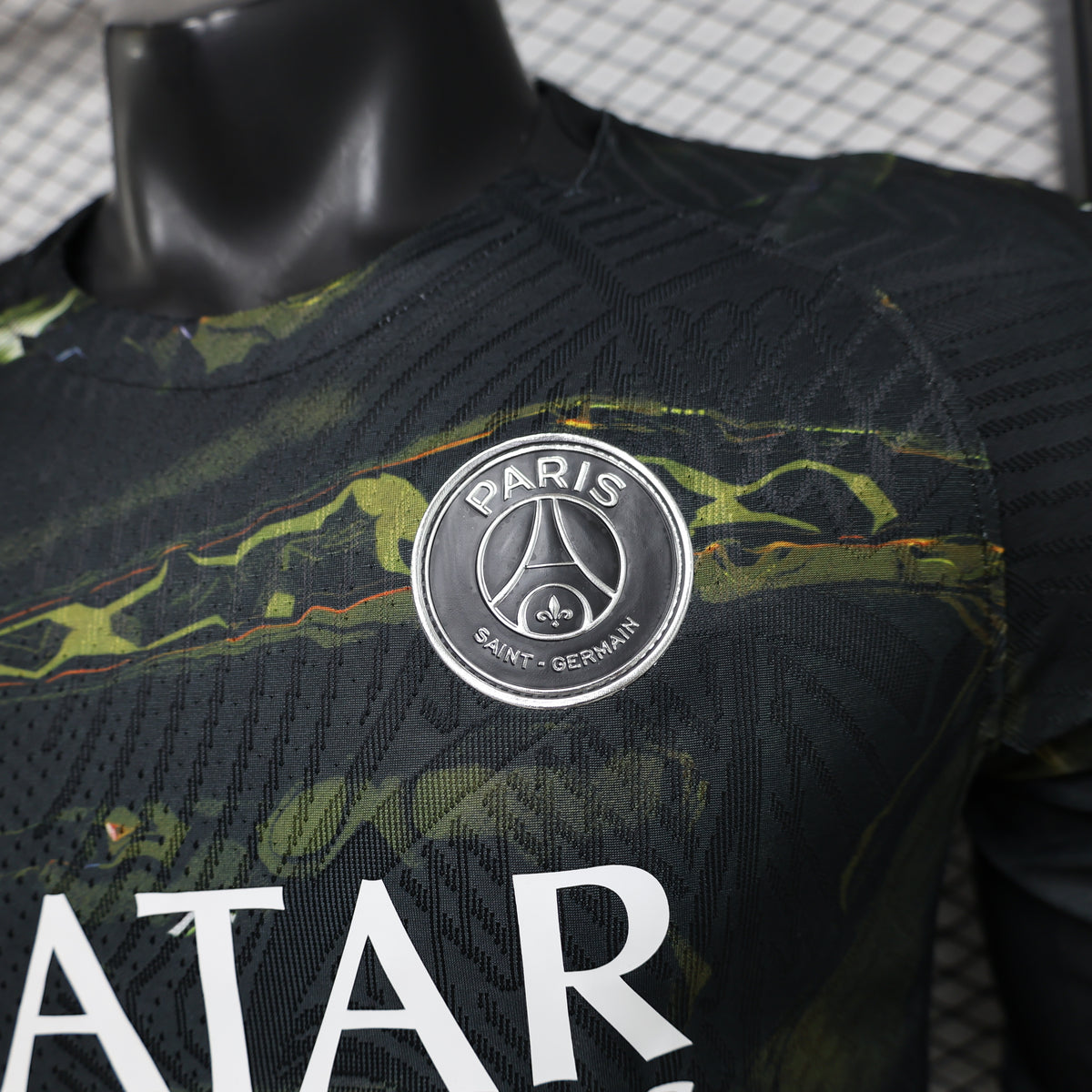 Player Version 26/27 Paris Saint-Germain Fourth Black & Gold/Green Lava Print Long Sleeve Special Edition Shirt