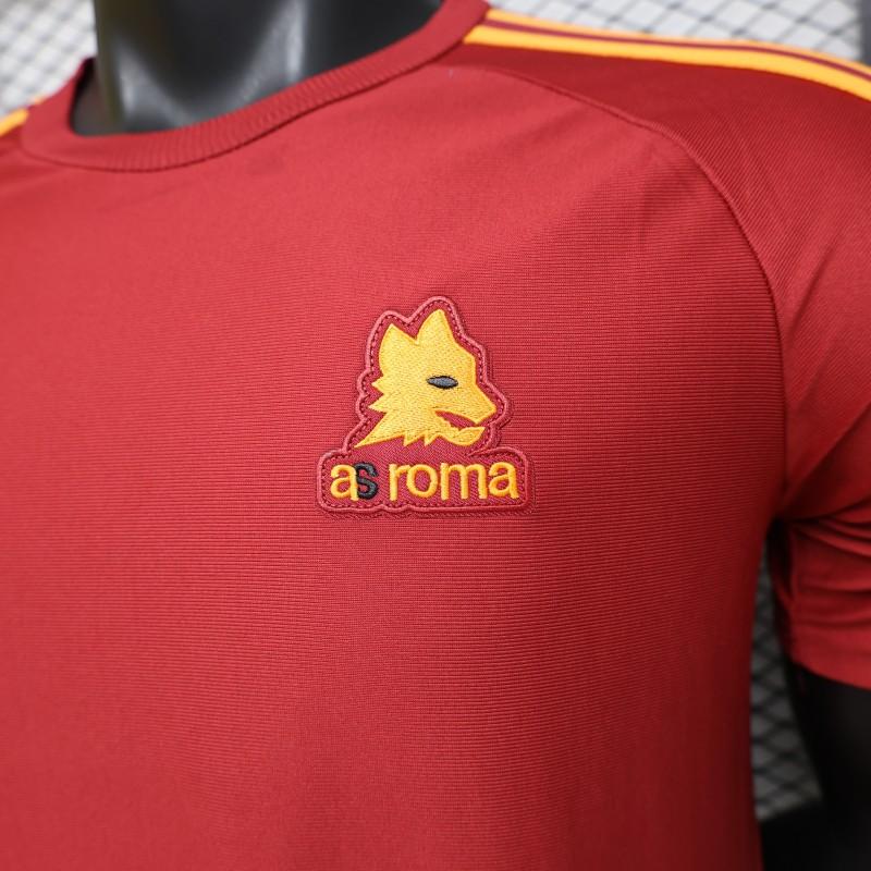 Player Version 2026 AS Roma x Adidas Originals Retro Deep Red Home Shirt