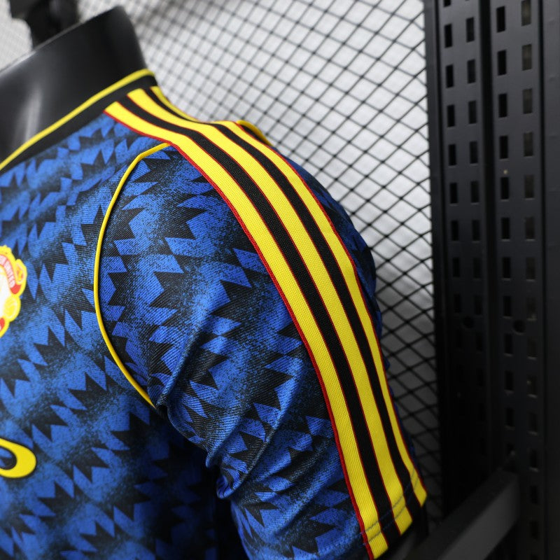 Player Version 2026 Manchester United Blue with Black  Away Shirt