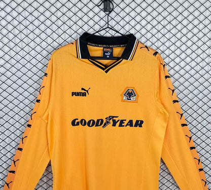 Retro 98/99 Wolverhampton Wanderers Home Long Sleeve Shirt