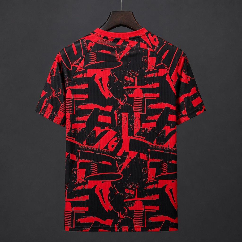 26/27 AC Milan Black/Red Pre-Match Shirt
