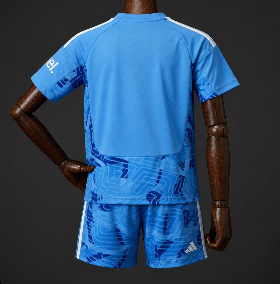 26/27 Kids Arsenal Away Blue Goalkeeper Shirt