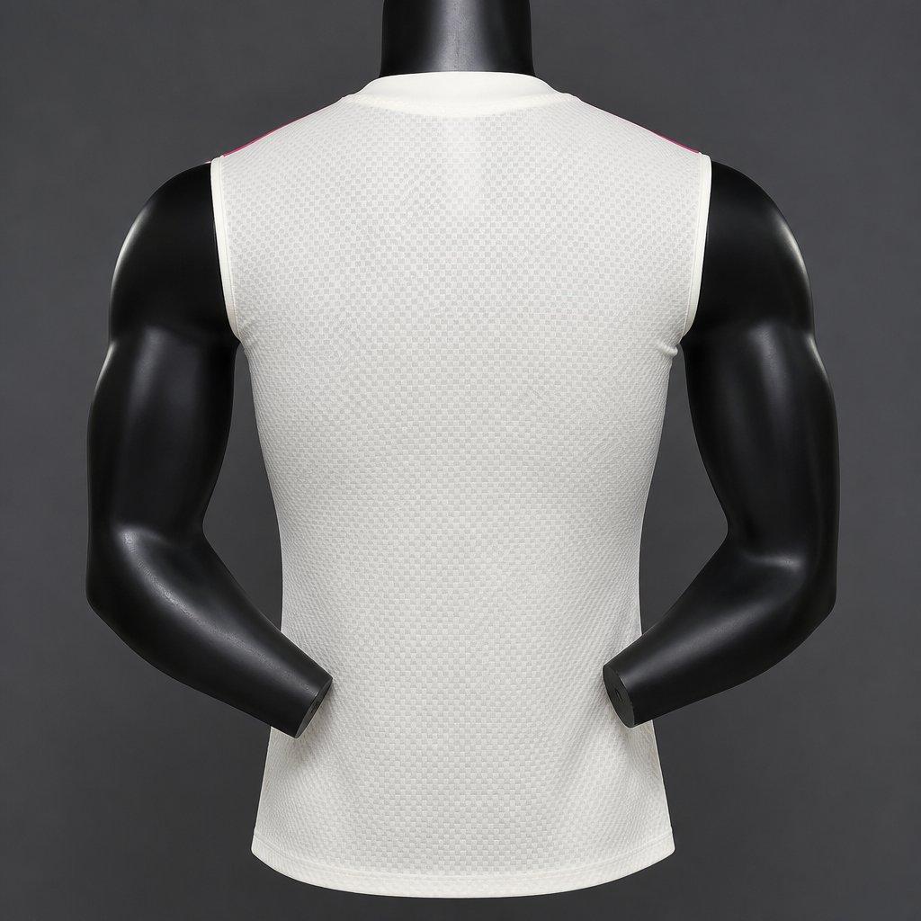 26/27 Real Madrid White with Pink Vest Shirt