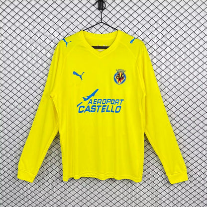 Retro 08/09 Villarreal CF Home Long Sleeve Shirt