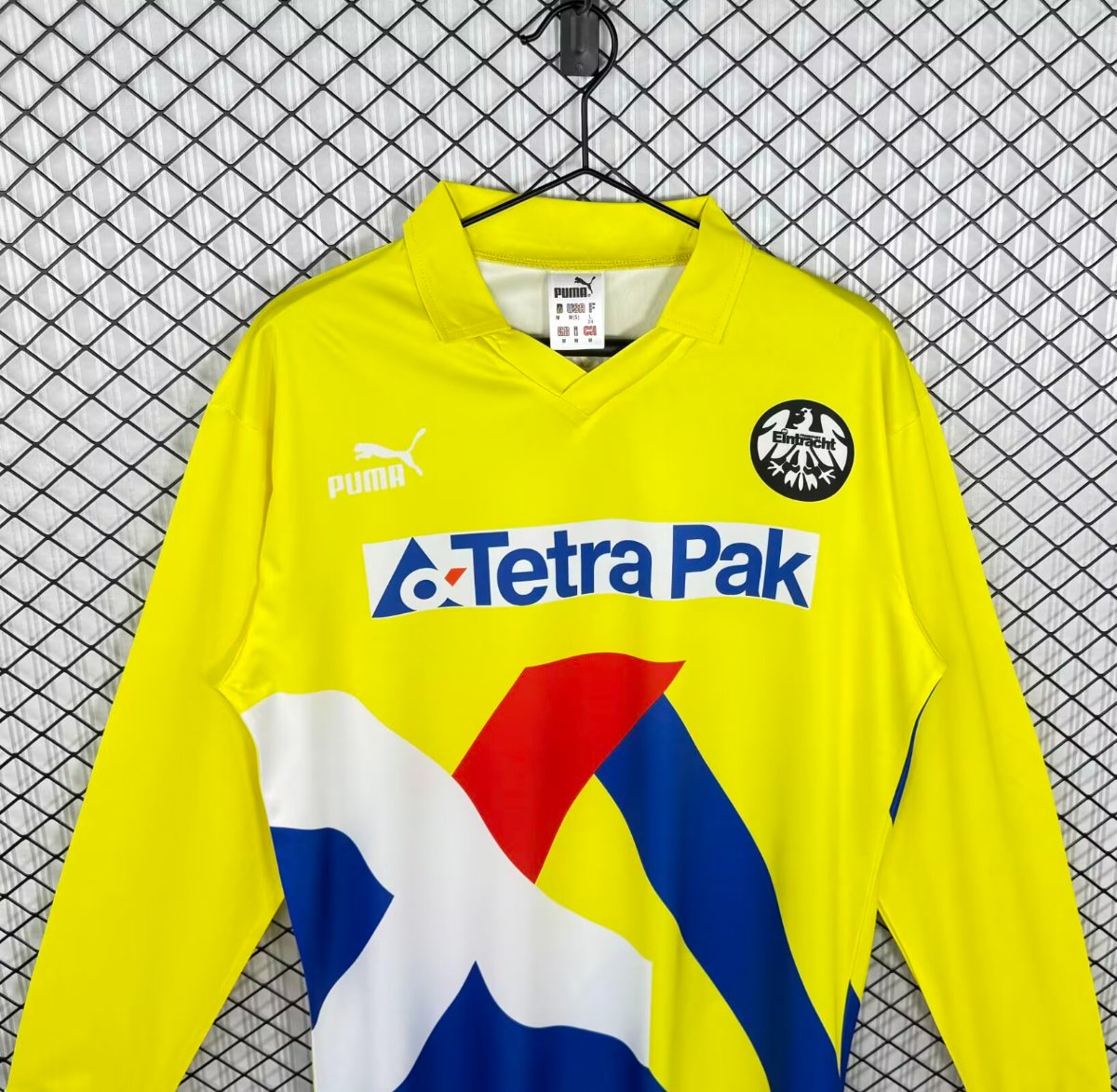 Retro 93/96 Frankfurt Away Yellow Long Sleeve Shirt