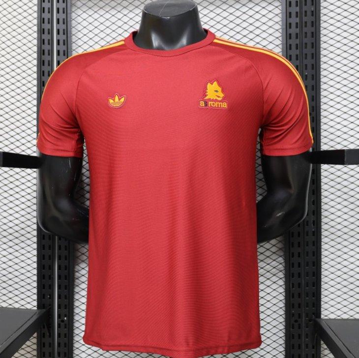 Player Version 2026 AS Roma x Adidas Originals Retro Deep Red Home Shirt