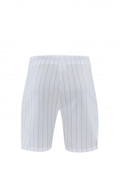 26/27 Chelsea FC  Blue  Stripes Short Sleeve+ White Soccer Shorts