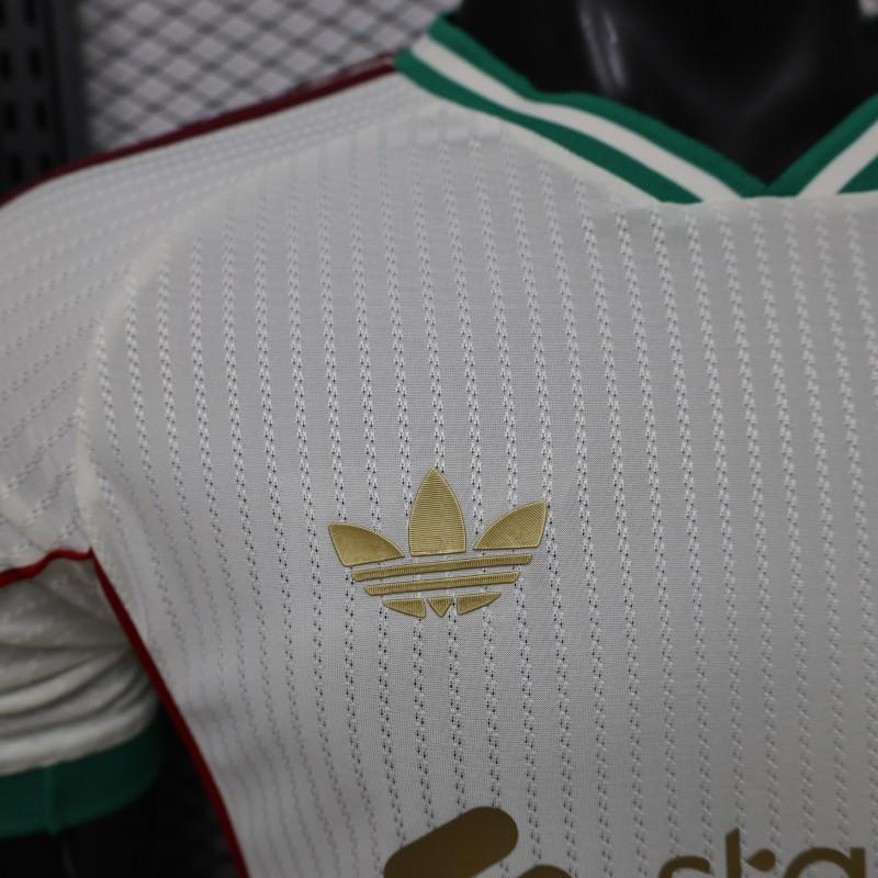 Player Version 26/27 Liverpool FC Off-White with Gold Crest  Special Edition Away Shirt