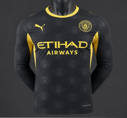 Player Version 26/27 Manchester City Away Black Long Sleeve Shirt