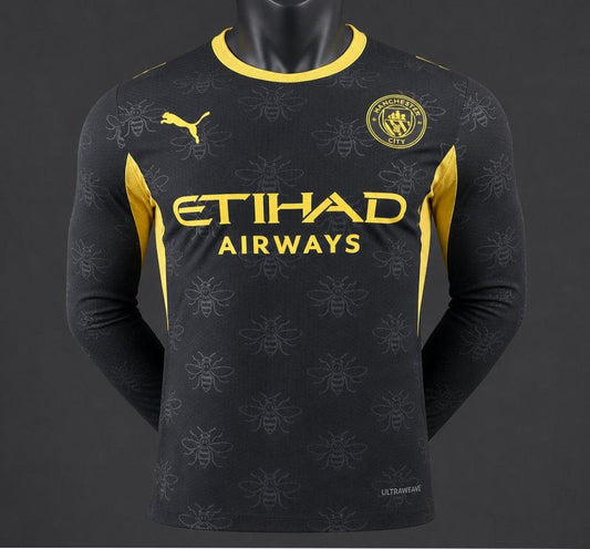 Player Version 26/27 Manchester City Away Black Long Sleeve Shirt