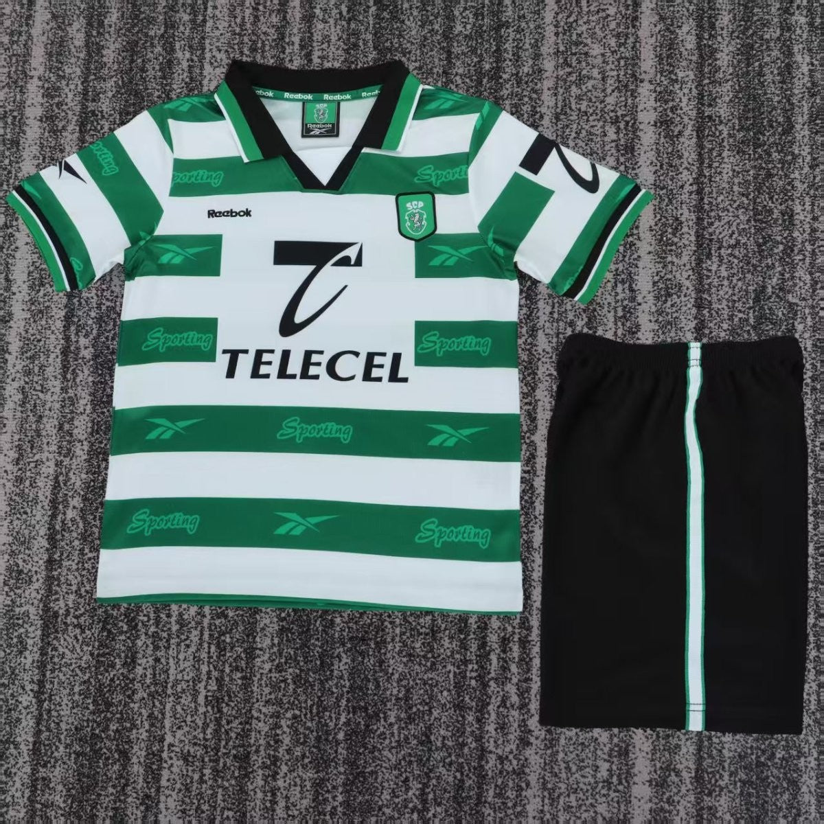 Retro 99/00 Kids Sporting Lisbon Home Shirt