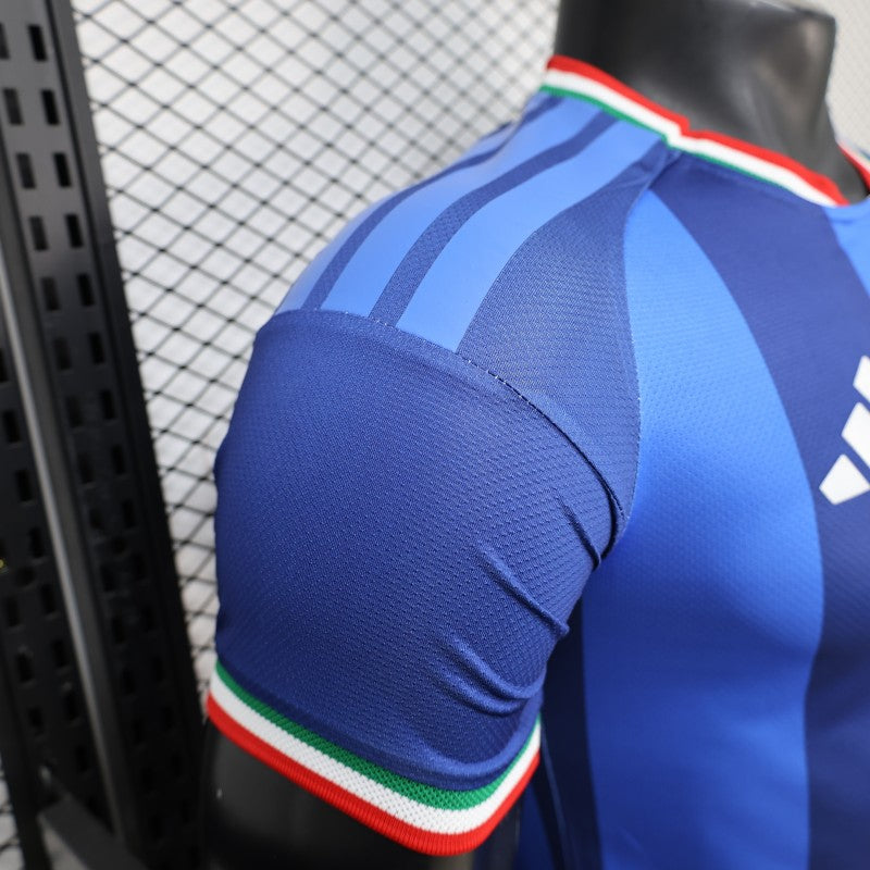 2026 Player Version Italy Blue with Tonal Vertical Stripes Shirt