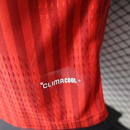 Player Version 26/27 FC Bayern Munich Red-on-Red Diagonal Stripe  Long Sleeve Shirt