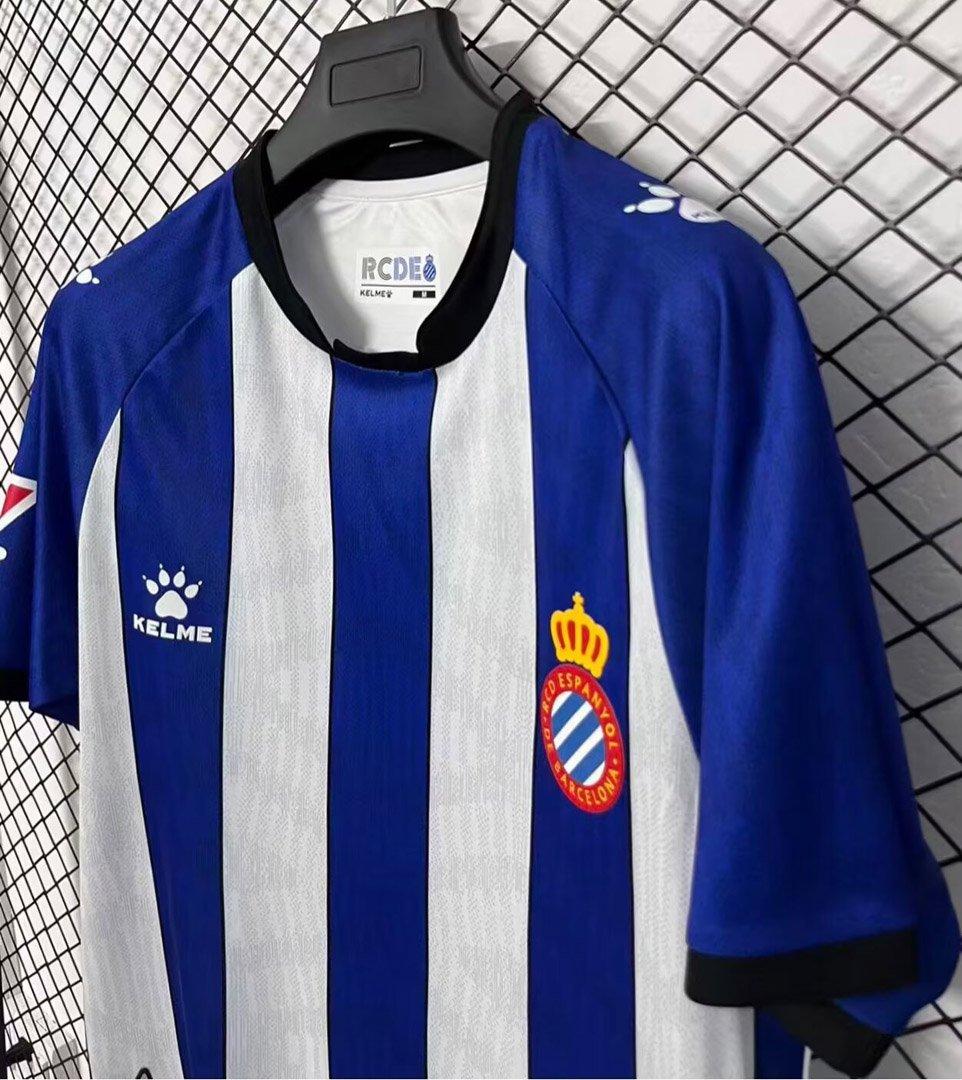 26/27 Espanyol Home Blue&White Stripe Shirt
