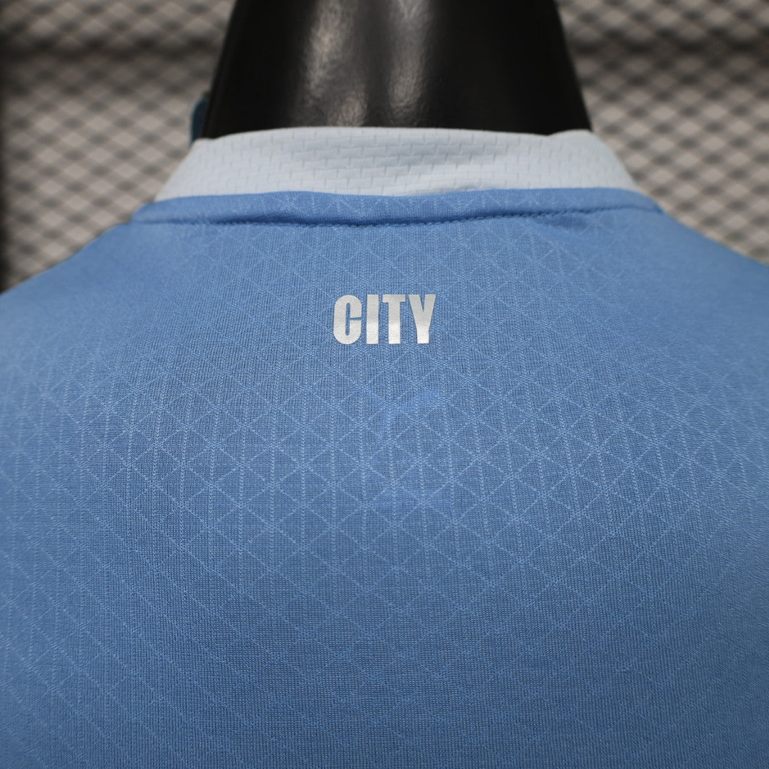 Player Version 26/27 Manchester City Sky Blue with White  Long Sleeve Shirt