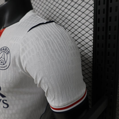Player Version 26/27 Paris Saint-Germain Away  White & Navy/Red Stripe Special Edition Shirt
