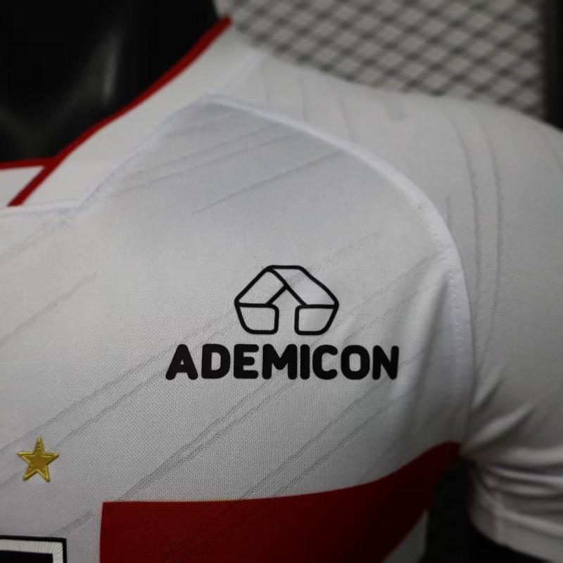 Player Version 26/27  São Paulo FC White with Red and Black Horizontal Stripes Shirt