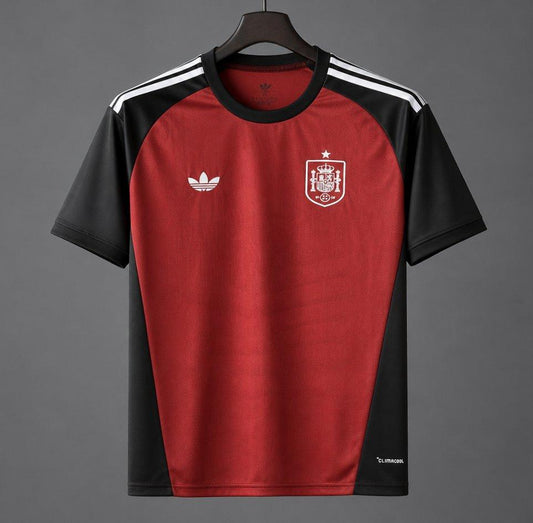 2026 Spain Wine/Black Goalkeeper Shirt
