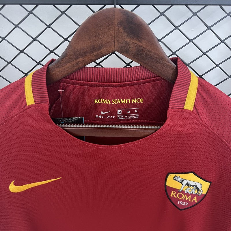 Retro 17/18 Roma Home Long Sleeve Shirt