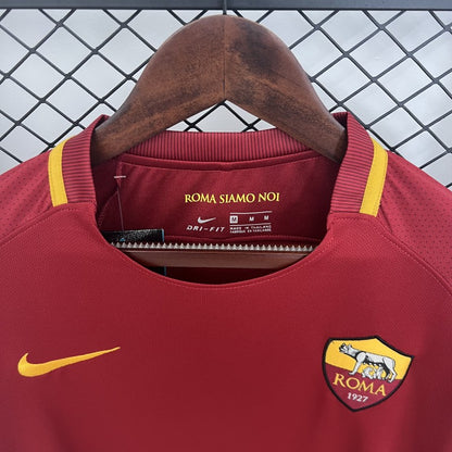 Retro 17/18 Roma Home Long Sleeve Shirt
