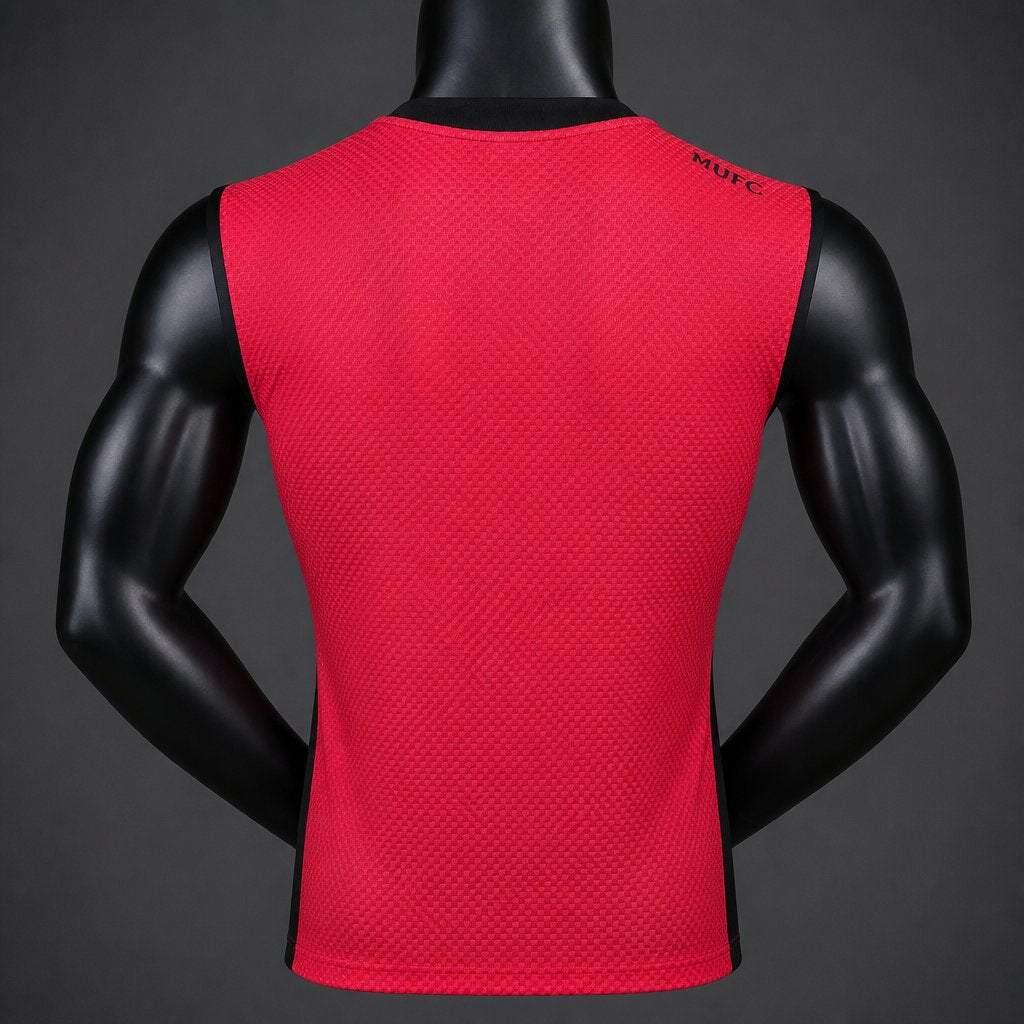 Player Version 26/27 Manchester United Red with Black Vest Shirt