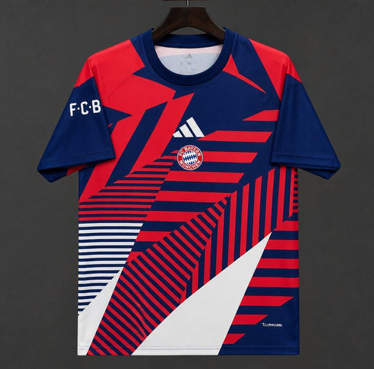 26/27 Bayern Munich Navy/Red/White Pre-match Shirt