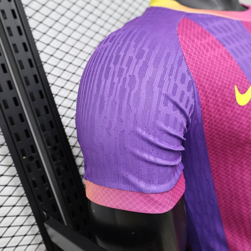 Player Version 26/27 FC Barcelona Third Purple Pink Yellow Stripe  Shirt