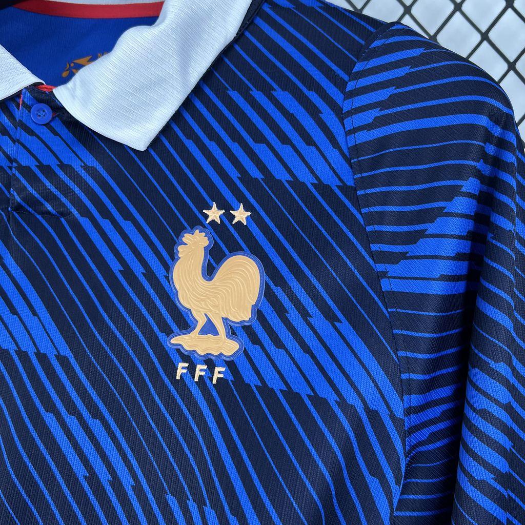 2026 Mens France World Cup Home Long Sleeve Shirt