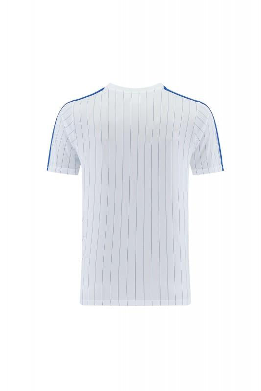 26/27 Chelsea FC White Stripes Short Sleeve+Blue Soccer Shorts