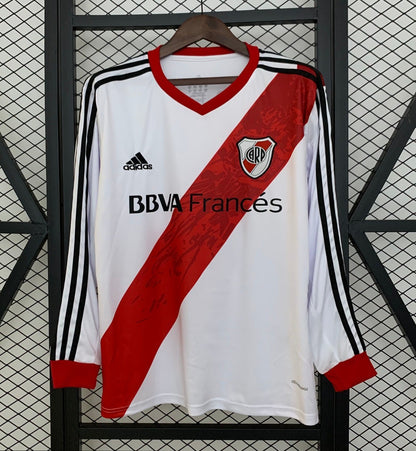 13/14 Retro Long Sleeve River Plate Home Shirt