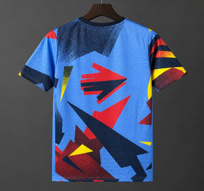 26/27 Barcelona Special Edition Abstract Geometric Blue/Red/Yellow Shirt