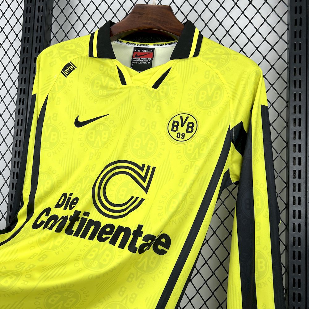 1996/97 Retro Borussia Dortmund Home Long Sleeves Shirt