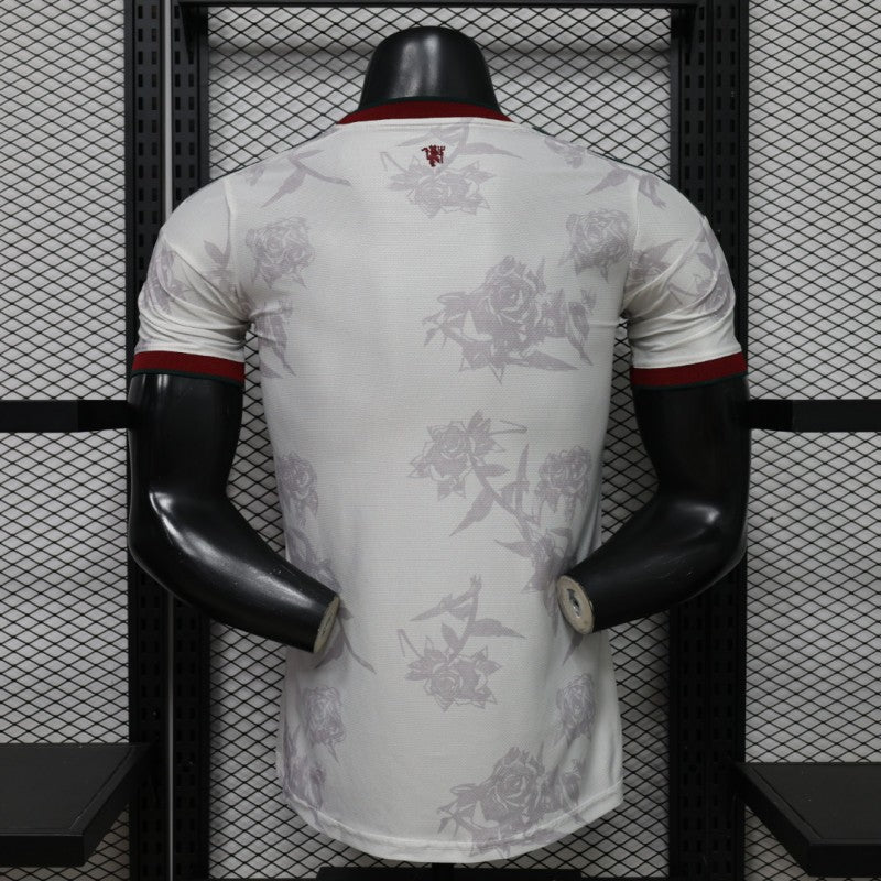 Player Version 26/27 Manchester United Away Grey White Rose   Special Edition Shirt