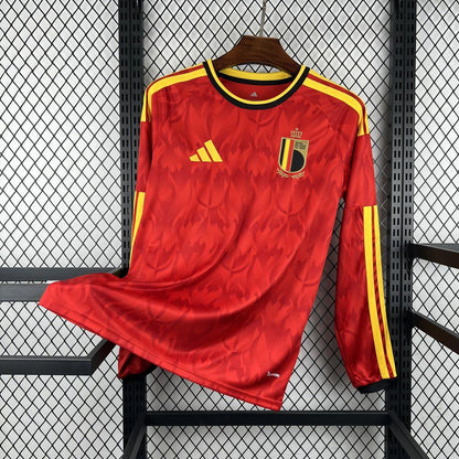 2026 Mens Belgium World Cup Home Long Sleeve Shirt