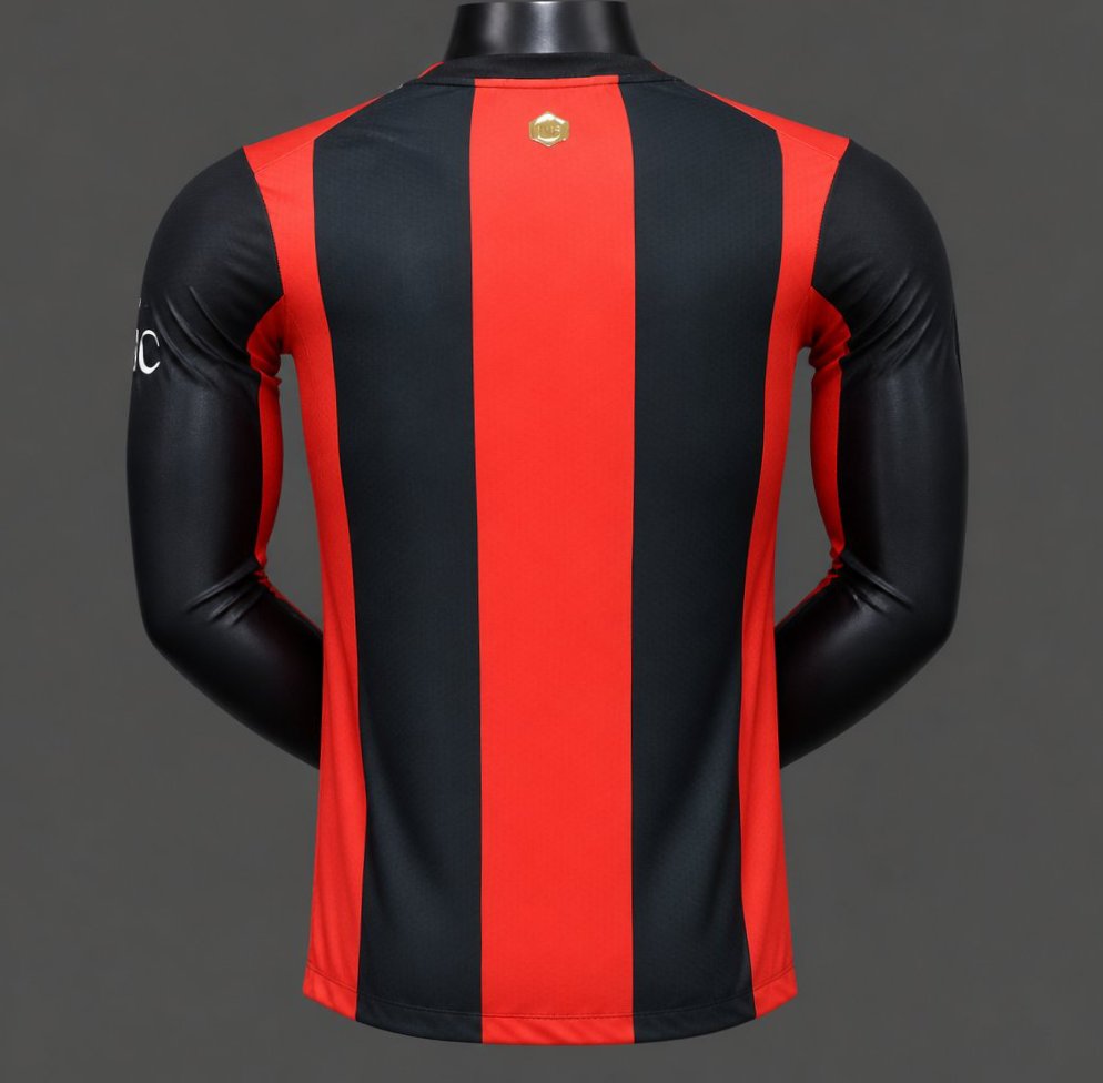 Player Version 26/27 AC Milan Home Long Sleeve Shirt