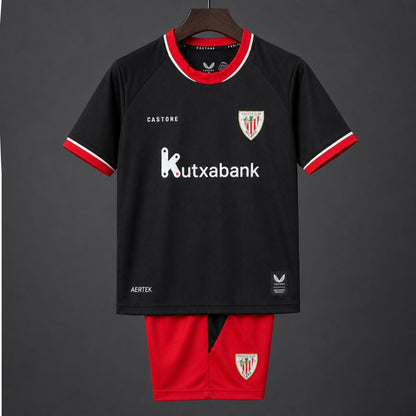 26/27 Kids Athletic Bilbao Away Black Shirt
