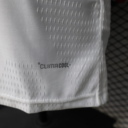 Player Version 26/27 Real Madrid White with Burgundy Stripe Long Sleeve Home Shirt
