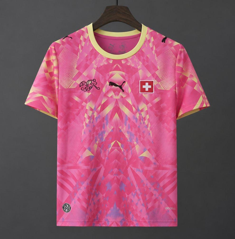 2026 Switzerland Pink Goalkeeper Shirt