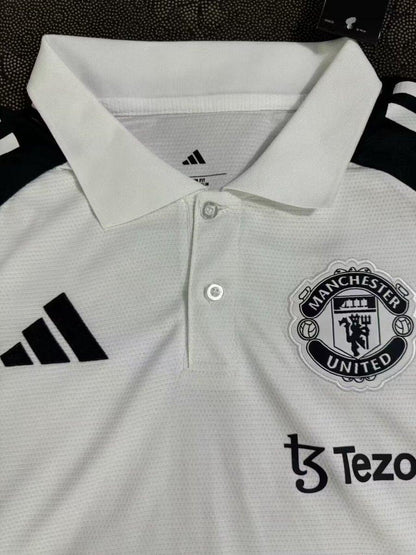 26/27 Manchester United White POLO Shirt